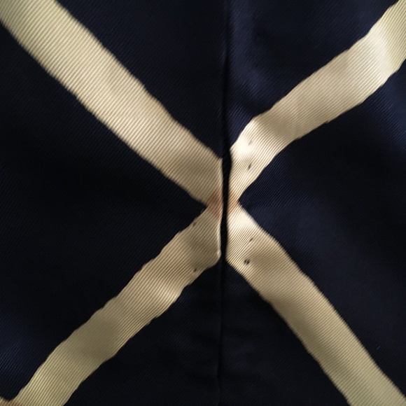 Vintage PAULINE TRIGERE COUTURE Pure Silk Twill Black + Yellow Dress 10 - Picture 4 of 6